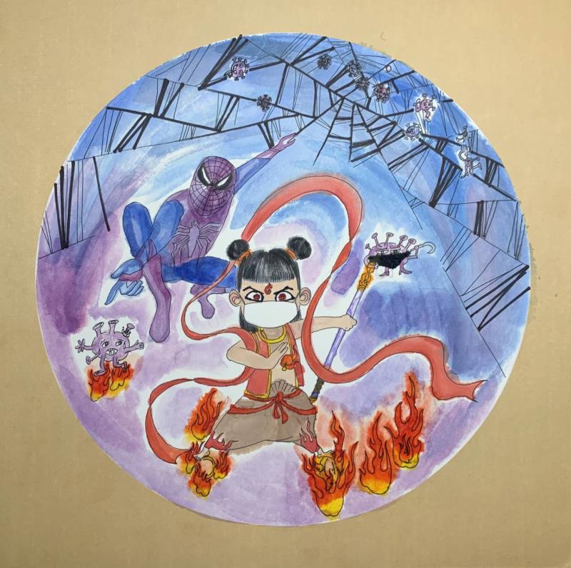 1582009983446569.jpg 5、少儿组,《大战冠状病毒》李芷妤(四川大学附属实验小学).jpg