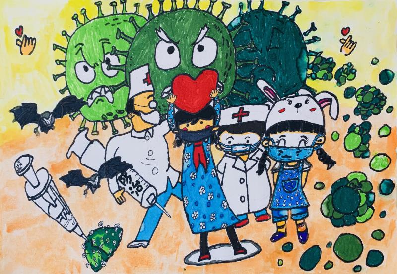 1582010190415681.jpg 16,少儿组,《天使与恶魔》姓名:陈薇伊(成都市锦官新城小学).jpg