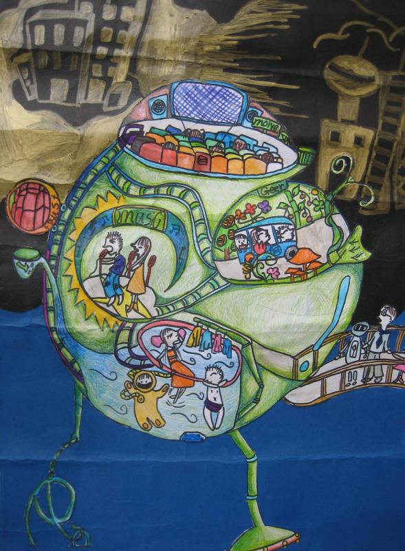 1582010231893298.jpg 18,少儿组,《移动隔离舱》邱子骞(成都市龙江路小学).jpg