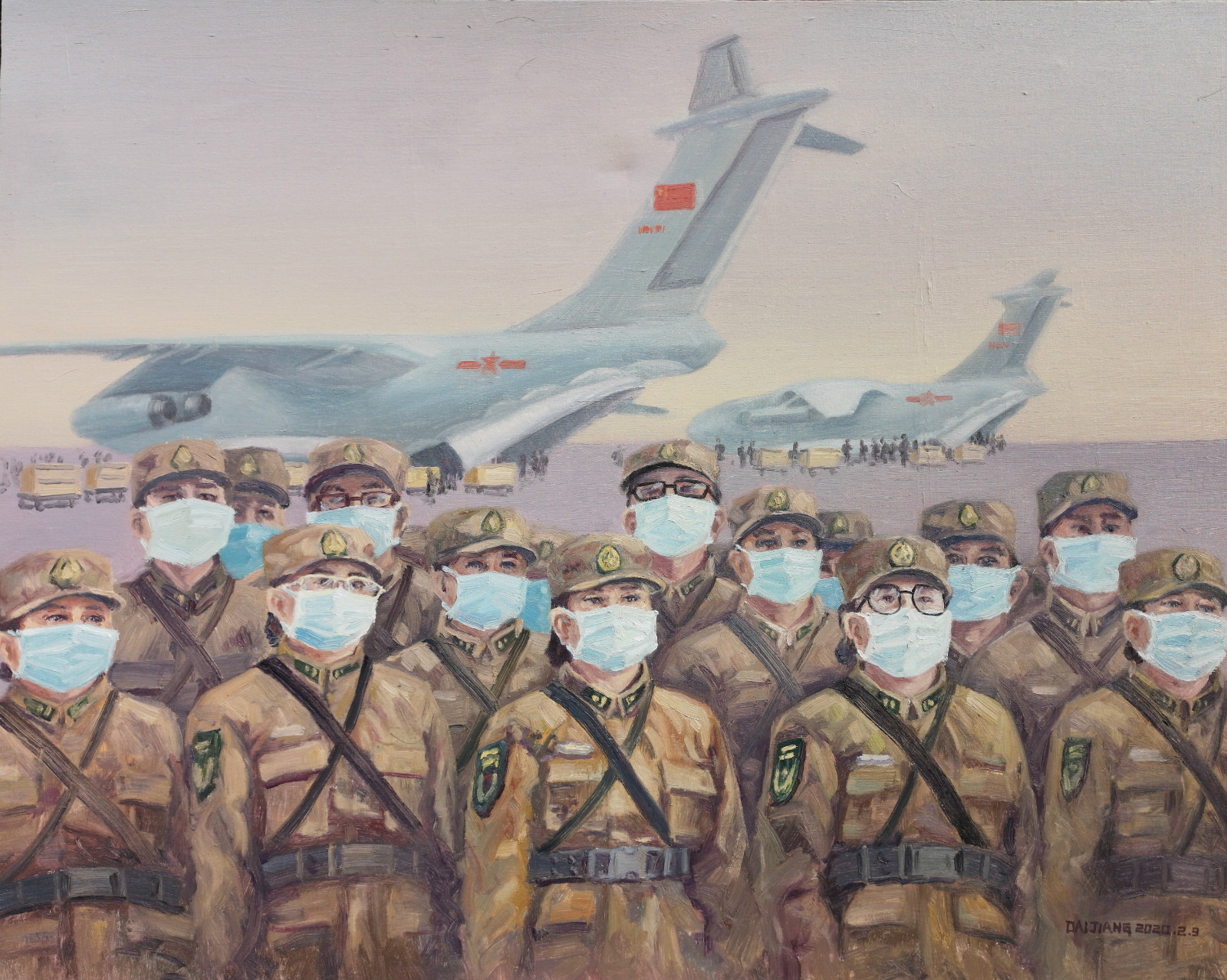 1582077057524228.jpg 03、专业组,《众志成城》(油画,尺寸80cm×100cm),代蒋_meitu_1.jpg