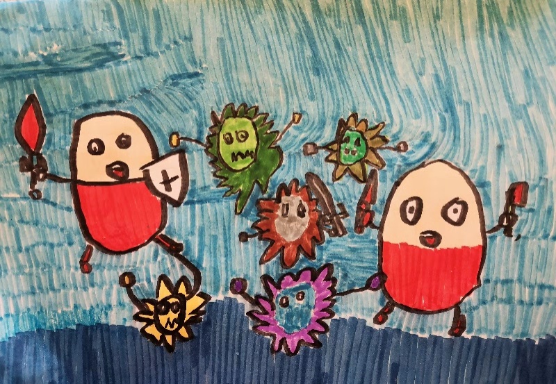 1582078495566615.jpg 9,少儿组,《抗击病毒》丁俊然,5岁(成都棠湖外国语学校附属小学).jpg