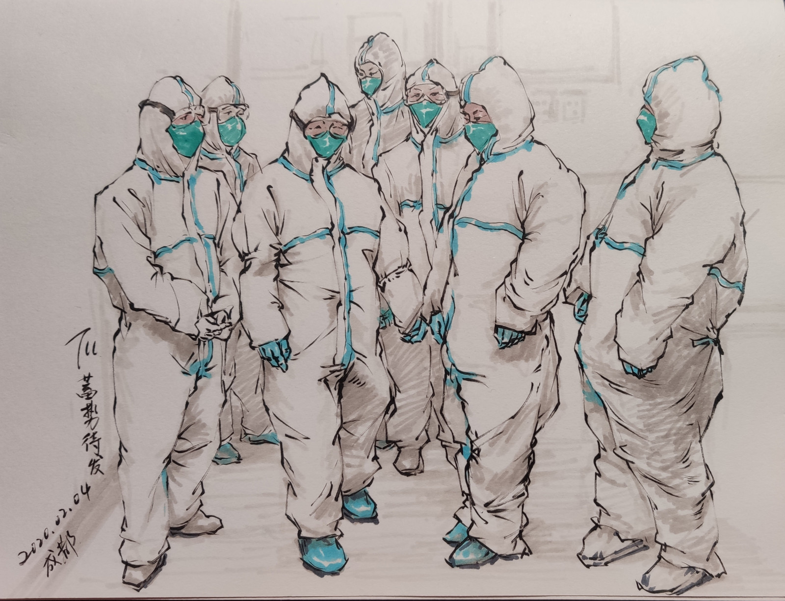 1582108333866023.jpg 05,《蓄势待发》速写(尺寸20cm x 16 c m)涂啦啦(成都艺术职业大学设计与传媒学院教师)_meitu_7.jpg